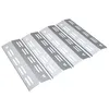 Several metal grill heat plates arranged diagonally on a white background. Produktbild-Vorschau