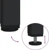 A close-up view of the adjustable foot of a table leg, showing the screw mechanism for height adjustment. Náhled obrázku produktu