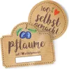 itenga Marmeladensticker 10erSet Aufkleber Deckel und Glas Produktbild-Vorschau 1