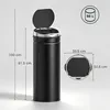 HOMCOM Sensor Mülleimer 50L, Elektrisch Automatischer Produktbild-Vorschau 3