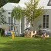 Outsunny Spielhaus für Kinder Holz Kinderspielhaus mit Produktbild-Vorschau 9