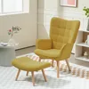 Fauteuil à oreilles HOMCOM avec repose-pieds, fauteuil Voir les images du produit 2