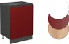 Küchenunterschrank Vicco R-Line Rot 60 cm J-Shape, ohne Produktbild-Vorschau 4