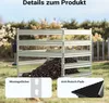 Wiltec zahradní kompostér 100 x 100 x 90 cm, kovový Náhled obrázku produktu 6