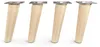 4x sossai Holzfüße rund - schräge Ausführung 15cm Buche Produktbild-Vorschau 2