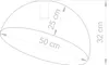 Dekoratívne zlaté okrúhle stropné svietidlo 50 cm do Náhľad obrázku produktu 4