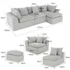 Modulares Sofa, Ecksofa mit Liege rechten, 275 cm breit, Produktbild-Vorschau 6