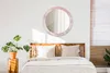 Ø80cm Spiegel - Glasrahmen mit Aufdruck - Wandspiegel Produktbild-Vorschau 4