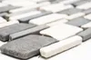 Mosaik Fliese Marmor Naturstein beige schwarz Brickmosaik Produktbild-Vorschau 4
