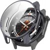 A close-up view of a smartwatch with a protective case partially covering the screen. Náhled obrázku produktu