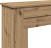 vidaXL Cornice per caminetto Artisan rovere 90x30x90 cm Anteprima dell’immagine prodotto 6