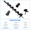 L800mm Ø80mm Erdbohrer mit SDS Plus Adapter für Produktbild-Vorschau 2