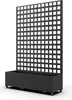 Trennwand ‘Toma’ mit Blumenkasten verzinkter Stahl 190 x 82 Produktbild-Vorschau 4
