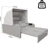 Flieks Gartensofa für 2 Personen, Polyrattan Gartenmöbel Produktbild-Vorschau 7