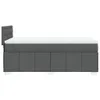 Boxspringbett mit Matratze Dunkelgrau 100x200 cm Stoff Produktbild-Vorschau 5