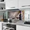Küchenrückwand Spritzschutz Glas mit Motiv Wein mit Glas 40 Produktbild-Vorschau 2