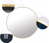 LUSTRO ŁAZIENKOWE ŚCIENNE OKRĄGŁE RAMA LOFT ZŁOTE 50 cm Podgląd zdjęcia produktu 5