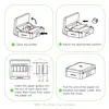 Poooli 110 * 30mm Weiß Nicht klebendes Thermopapierrolle Produktbild-Vorschau 7
