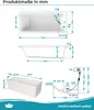 Calmwaters® Rechteck Badewanne Komplettset 170x75 cm mit Produktbild-Vorschau 5