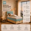 Trinity K-1 Einzelbett 100x200 Mintgrün | Boxspringbett mit Produktbild-Vorschau 7
