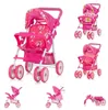 Chipolino Puppenwagen Dolly Korb faltbar Frontbügel Produktbild-Vorschau 1