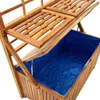 vidaXL Cassapanca con graticcio 99x50x160 cm in legno Anteprima dell’immagine prodotto 9