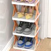 4er Pack Zusammenklappbares Schuhregal aus PP, Produktbild-Vorschau 4