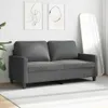 vidaXL 2-Sitzer-Sofa Dunkelgrau 140 cm Stoff Produktbild-Vorschau 3