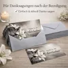 Friendly Fox 12 Danksagungskarten Trauer mit Umschlag, Produktbild-Vorschau 2
