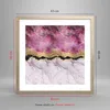 Gerahmtes Poster - Rahmen in heller Eiche - Rosa golden Produktbild-Vorschau 5