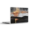 MuchoWow® Laptop Aufkleber Sticker Cover Abstrakt - Gold - Produktbild-Vorschau 1
