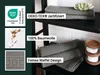 10er Set Gästehandtücher mit Waffelmuster, 30x50 cm, grau, Produktbild-Vorschau 2