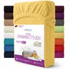EllaTex Frottee Spannbettlaken 90x200 – 100x200 Baumwolle – Produktbild-Vorschau 1