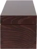 A close-up side view of a wooden box. Produktbild-Vorschau