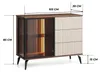 Sideboard Kommode YUKO 103 cm Nussbaum Kaschmir LED Produktbild-Vorschau 4