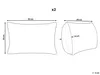 BELIANI Dekokissen 2er Set Mehrfarbig Jute u. Wolle 30x50 Produktbild-Vorschau 3
