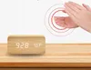 Drevený Budík S Teplomerom A Klopaním, Usb Alebo Batérie Náhľad obrázku produktu 3