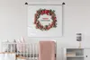 MuchoWow® Wandteppich Wandbehang Winter - Kranz - Produktbild-Vorschau 1