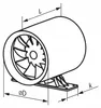 Vents QUIETline-K 125 axiální ventilátor do potrubí Náhled obrázku produktu 9