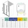 IMPTS Duschtür 75x195cm Duschkabine Nischentür Pendeltür Produktbild-Vorschau 3