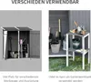 Outsunny Gartenschrank Geräteschuppen mit 2 Tür Asphaltdach Produktbild-Vorschau 5
