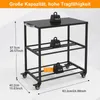 3D-Drucker-Filamentregal, Metall, 40 Rollen, schwarz, 63x40x67,5 cm Podgląd zdjęcia produktu
