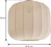 Lindby Deckenleuchte Helin, beige, Stoff, Ø 35 cm Produktbild-Vorschau 4