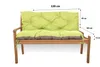 Gartenbankkissen 120×50×40 cm hellGrün – bequemes Sitz- und Produktbild-Vorschau 2
