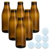 gouveo 6er Set Saftflasche 1000 ml Antik mit Schraub-Deckel Produktbild-Vorschau 1