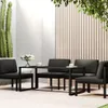 vidaXL Stół ogrodowy antracyt 120x60x66 cm aluminium Podgląd zdjęcia produktu 2