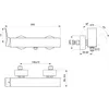 IDEAL STANDARD BC761AA, grifo de ducha con brazo, modelo AP Vista previa de la imagen del producto 2