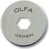 A close-up, centered shot of a circular metal blade with a hexagonal hole in the center. Náhled obrázku produktu