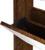 vidaXL Schuhschrank mit Spiegel 3 Fächer Räuchereiche Produktbild-Vorschau 6