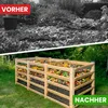 Moderner Komposter aus Lärchenholz Massivholz Produktbild-Vorschau 4